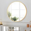 CONGUILIAO Circle Mirror Gold 28 Inch Round Wall Mounted Mirror,