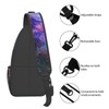COFEIYISI Galaxy Sling Bag for Women Men Beautiful Nebula and