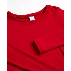 ONLY BOYS Thermal Underwear Set – 2 Piece Brushed Fleece Top and Long Johns (2T-16), Size Toddler/4T, Red