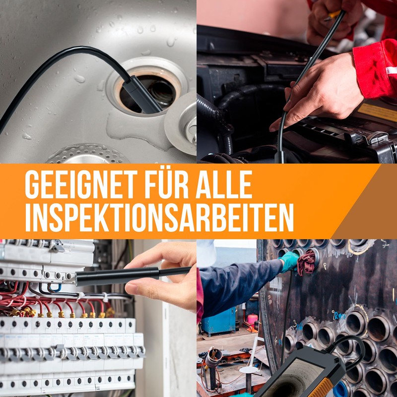 Strex Endoscope Camera with Light 10 m - 1080P HD