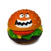 WANT CHEW Latex Dog Squeaky Chew Toys, Angry Hamburger 3.15"