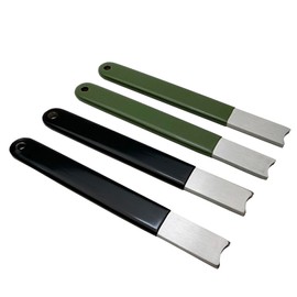 4PCS 4.92" Ferro Rod Striker Scraper Stainless Steel with Plastic-Edged Light Fire Striker for Ferro Rod Fire Starter Generating Sparks