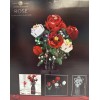 JIESTAR Bigearn Botanical Garden Rose Flower Bouquet Building Brick Toy