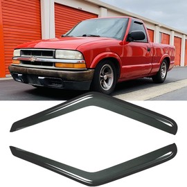 Puermto Side Window Wind Deflector fit for 2003-2008 Pontiac Vibe/Toyota Matrix, 4pcs Out-Channel Tape-On Nice Rain Guards Set, Dark Smoke Window Visor 94455