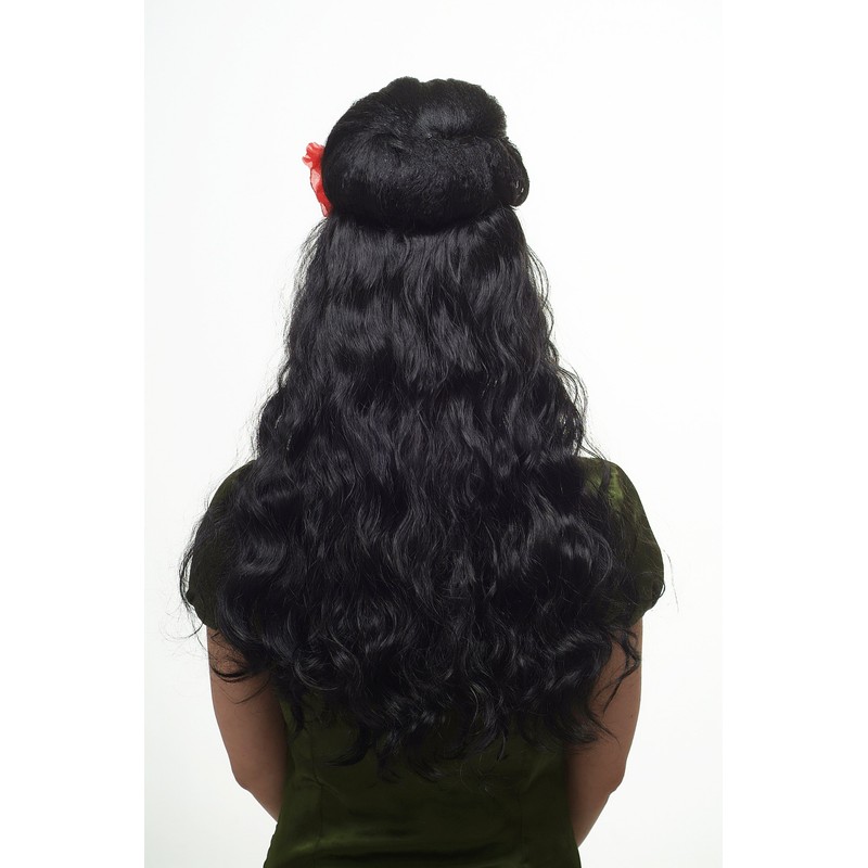 Party/Fancy Dress/Halloween WIG Spanish rose senorita senora beehive BLACK &