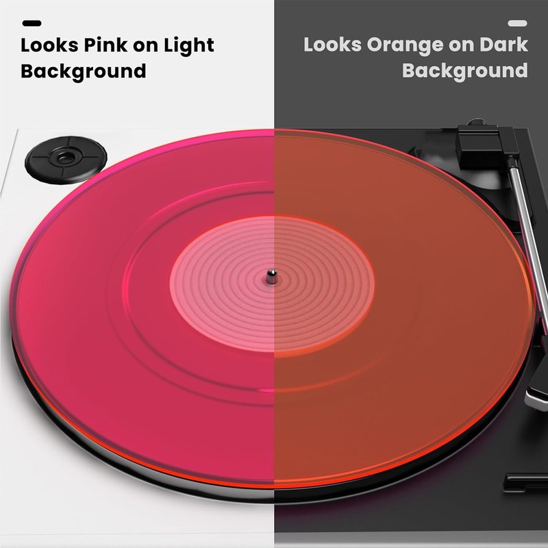 Turntable Platter Mat, 12 Inch Acrylic Record Player Platter Slip