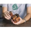 Snake Cube Puzzle: Wooden 3D Brainteaser Puzzle for Adults STEM