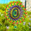 Wind Spinner 12-inch 3D Stainless Steel for Garden Decor, Park