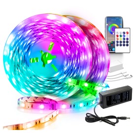 VOLIVO Smart Led Strip Lights 200ft, RGB App Controlled Bluetooth Led Light Strip Sync with Music, Color Changing Led Lights for Bedroom, Home Decoration