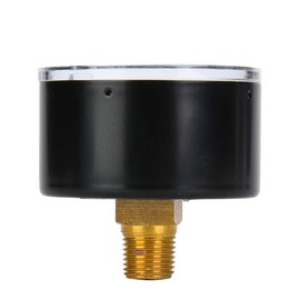 Mechanical Pressure Gauge, Manometro + Acqua Pressure Gauge Water for Air, Oil, Water, 1/8" Bspt Back Connection (0-300psi, 0-20bar)