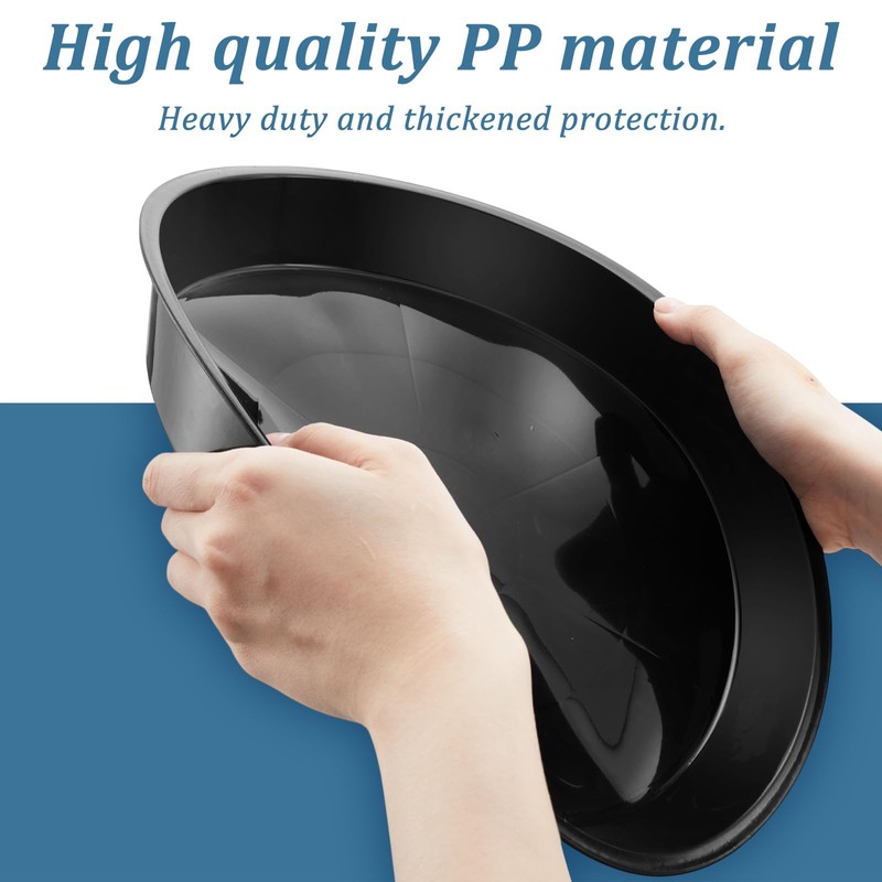 Eccliy 6 Pack Plastic Plant Saucer Heavy Duty Planter Saucers