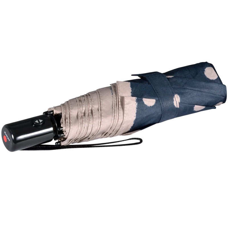 Knirps Slim Duomatic Pocket Umbrella with Automatic Open/Close Dot Art