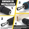 QHKLEW Pack of 10 Magnets Hexagonal Socket, Magnetic Socket Set,