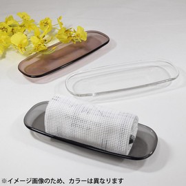 Kayhouse 31001 Hot Towel Tray, Acrylic Hot Towel Holder, Clear, Set of 5