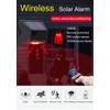 ThreeH Solar Outdoor Motion Sensor Alarm Freely Rotating IP65 Waterproof