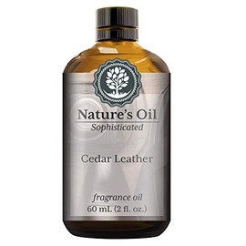 Cedar Leather Fragrance Oil (60ml) for Cologne, Beard Oil, Diffusers, Soap Making, Candles, Lotion, Home Scents, Linen Spray, Bath Bombs