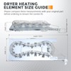 WED6620HC0 WED8000DW4 Dryer Heating Element Kit for Whirlpool Cabrio Duet