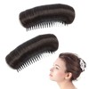 TVETE Pompador Hair Base, Set of 2, Black, Large Hair