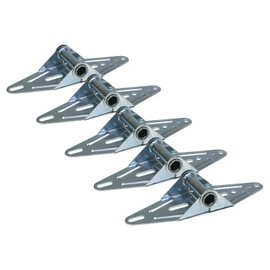 The ROP Shop 5-Pack - Garage Door #1 Hinges, 18 Gauge, Narrow Body for Center & Edge Mount