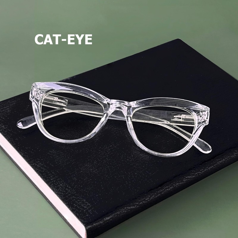 Eyekepper 4 Pack Oversized Blue Light Filter Glasses Women Cat