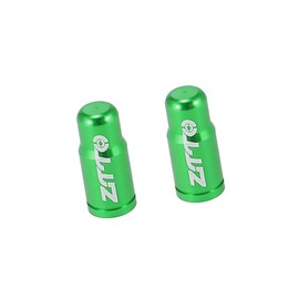 A ABSOPRO Tire Valve Caps French Dust Covers for Bicycle Road Green Set of 2