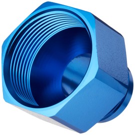 DNA MOTORING FT-1-9019-20-16-BL 20an Female To 16-An Male Flare Reducer Adapter Union Fitting Gas/Oil (Blue)