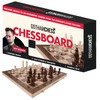 GothamChess Board- Foldable, Magnetic Pieces, Quality Wood, Fitted Storage, Includes