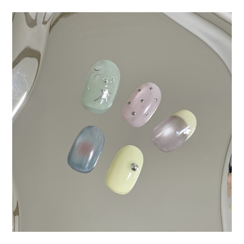 [Handmade Nail Tips] Dream Star Glow✨ Nail Tips - Almond