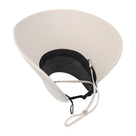 TINAYAUE Women's Summer Sun Hat Wide Brim Visor Hat Breathable Baseball Cap UV Protection Portable Beach Hat Empty Top Sun Hat Foldable Leisure Hat for Travel, Cycling, Holiday, Hiking, beige