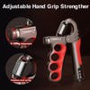 ISLEHOP 2 Pack Hand Grip Strengther, Upgraded Grip Strength Trainer