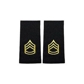 US Army E7 Sergeant First Class Shoulder Mark Epaulet Small/Female (pair)