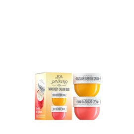 Sol de Janeiro Mini Body Cream Trial Set - Travel Size Set - Beauty Minis - Brazilian Bum Bum Cream & Bom Dia Bright Cream - 2 Piece Set 25 mL - $24 Value