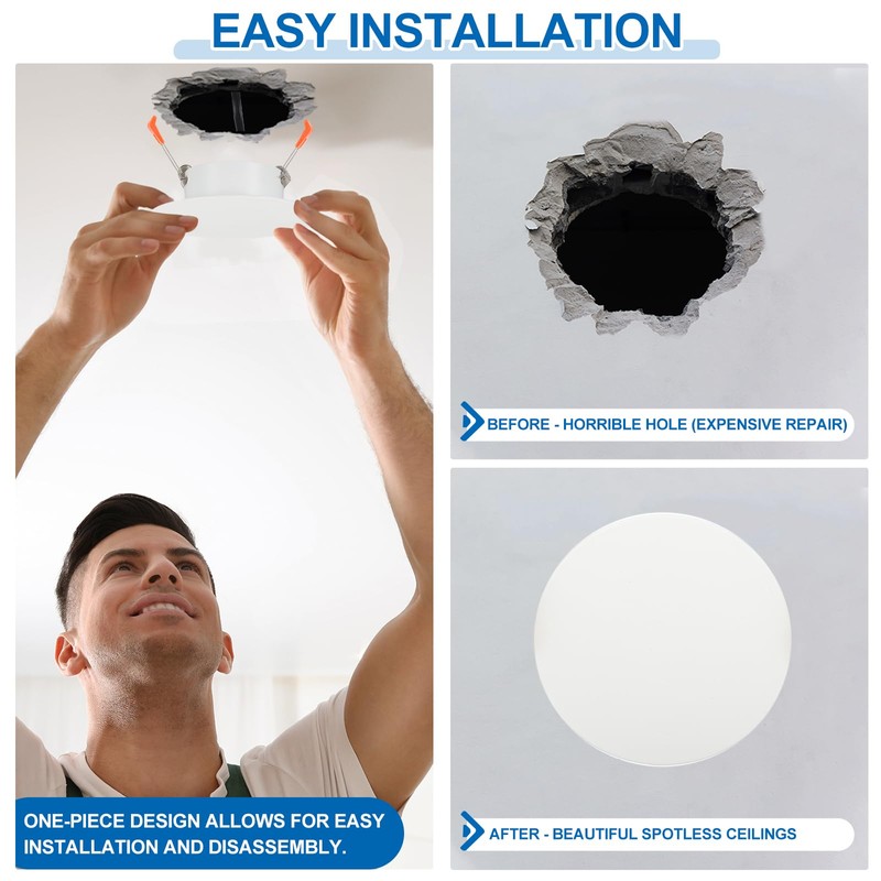 PATIKIL 135mm / 5.3" Diameter Metal Ceiling Hole Cover Plate,