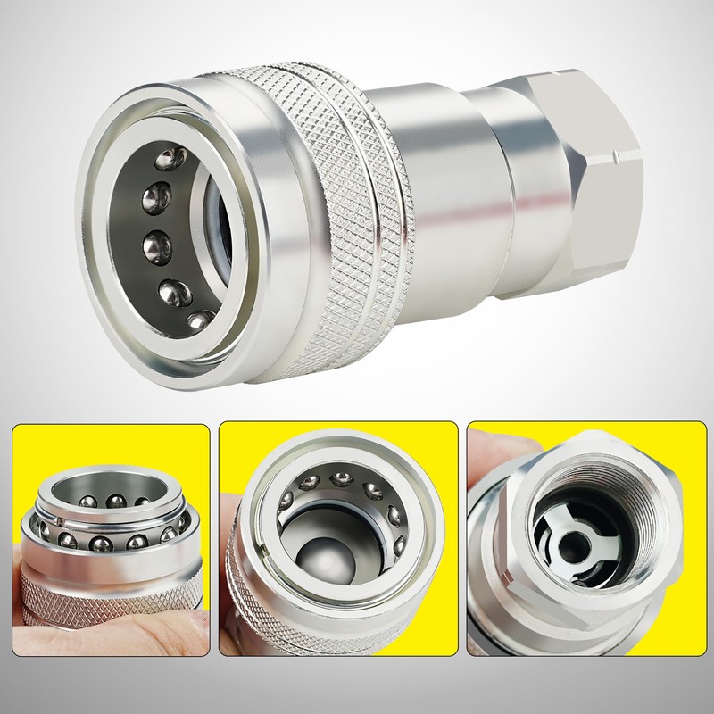 ANCIMOON 1/2’’ Ag ISO 5675 Ball Pioneer Hydraulic Quick Connect