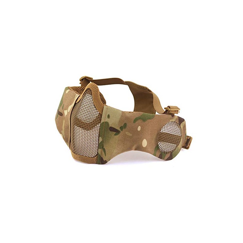 HANSTRONG GEAR Tactical Airsoft Metal Mesh Breathable Protective Half Face