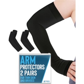 Doctor's Select Arm Protectors for Thin Skin and Bruising for Women and Men - 2 Pairs UPF 50 Sun Protection and Cooling