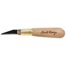 Uncle Henry 22UH Deluxe Wood Carving Kit with 10 Interchangeable High Carbon S.S. Blades, Secure 3-Way Brass Attachment System, Detail Knife Tool for Wood Carving, Marking, Whittling, and Woodworking