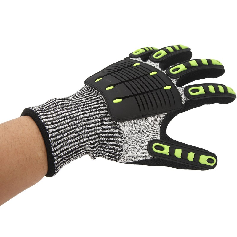 1 Pair Cut Resistant TPR Protective Impact Gloves Men Women