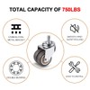 W B D WEIBIDA Office Chair Wheels, Heavy Duty Rubber