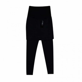 Fleece-Lined Maternity Skirt Leggings Pantyhose Maternity Pantyhose One Size Charcoal
