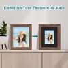 ZBEIVAN 8x10 Black Picture Mats with Core Bevel Cut Frame
