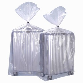 QISF Pack of 5 Extra Large Gaint Transparent Plastic - 100 x 150 cm Giant Storage Bags, Reusable Moving Bags for Dustproof, Luggage, Suitcase, Furniture, Comforter, Chair