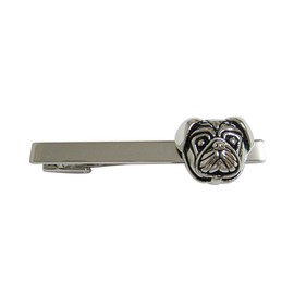 Pug Dog Head Square Tie Clip