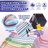 Waltool 150Pcs Metal Hanging Beads Chain with Connectors Contains Plastic