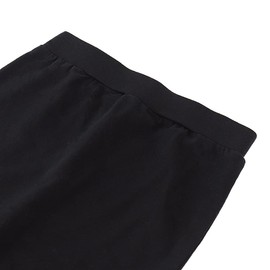 Noomelfish Girls 2 Pack Knee Length Pencil Skirts Plain Stretch Cotton Modest Skirt, Black 2 Pack, Size 13-14 Years