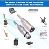 Jozzai Adaptador TRS a XLR de 1/4 pulgadas, 4 unidades