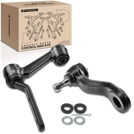 A-Premium Set of 2, Front Pitman Arm, Idler Arm, Compatible with Ford Crown Victoria 1995-2002 & Lincoln Town Car 1995-2002 & Mercury Grand Marquis 1995-2002