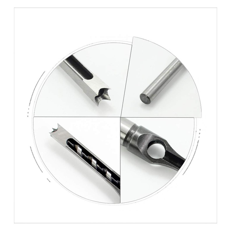 SYDARSYN Square Hole Drill Bits for Wood, Woodworking Mortising Chisel