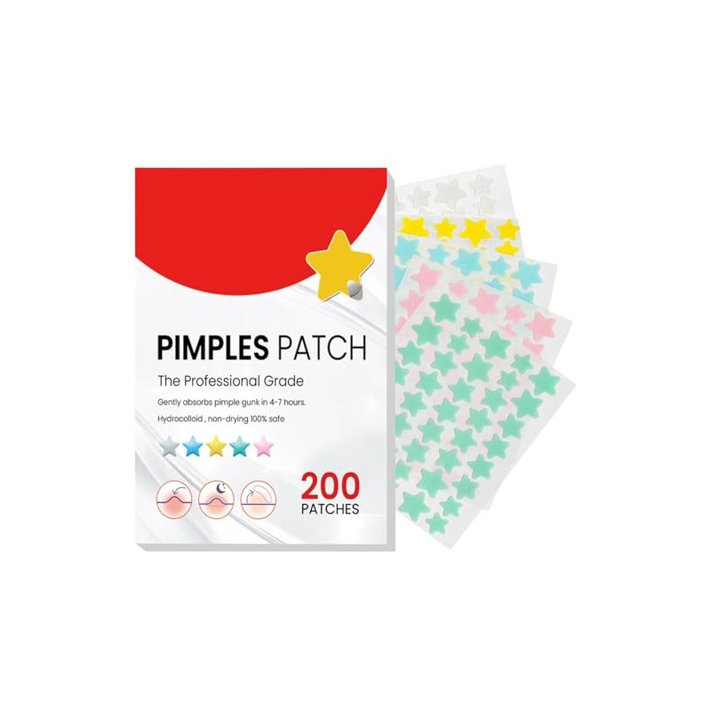 LUHI 200PCS Parches para Acne, Pimple Patch, Parches para Espinillas