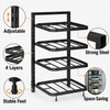 4-Tier Adjustable Pot Rack Organizer – Metal Kitchen Cabinet Shelf